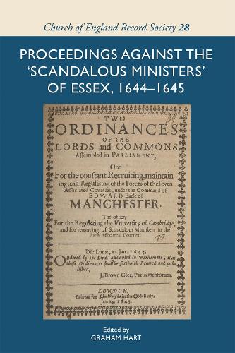 Proceedings against the 'scandalous ministers' of Essex, 1644-1645.