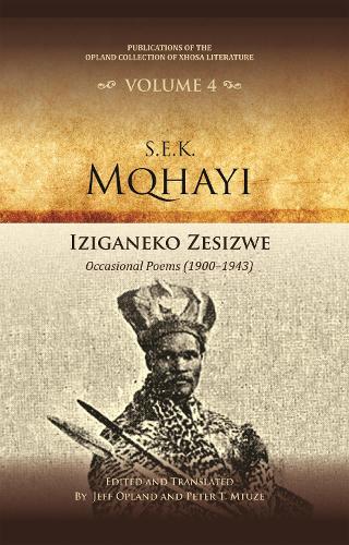 Iziganeko zesizwe: Occasional poems (1900-1943).