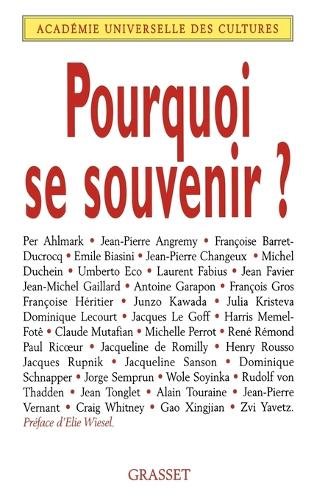 Pourquoi se souvenir?