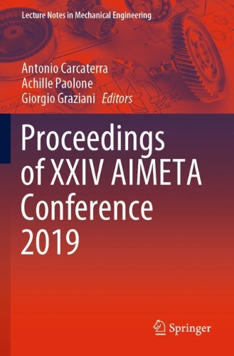 Proceedings of XXIV AIMETA Conference 2019. 1st ed. 2020