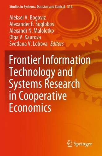 Frontier Information Technology and Systems Research in Cooperative Economics. 2021 ed.