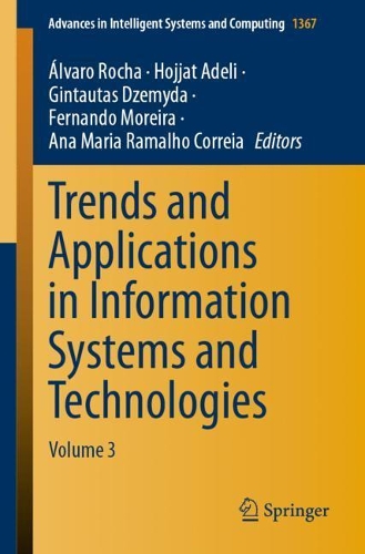 Trends and Applications in Information Systems and Technologies: Volume 3. 1st ed. 2021