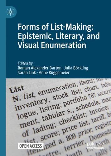 Forms of List-Making