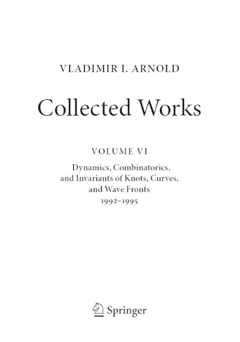 VLADIMIR I. ARNOLD-Collected Works