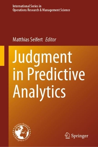Judgment in Predictive Analytics.