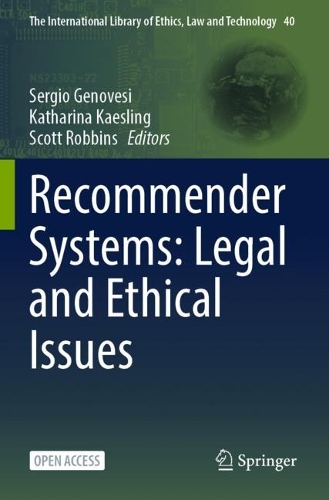Recommender Systems: Legal and Ethical Issues. 1st ed. 2023
