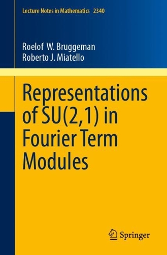 Representations of SU(2,1) in Fourier Term Modules.