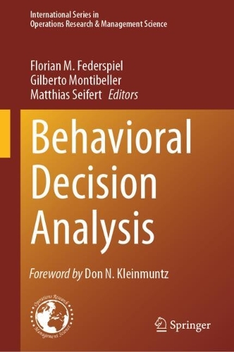 Behavioral Decision Analysis.
