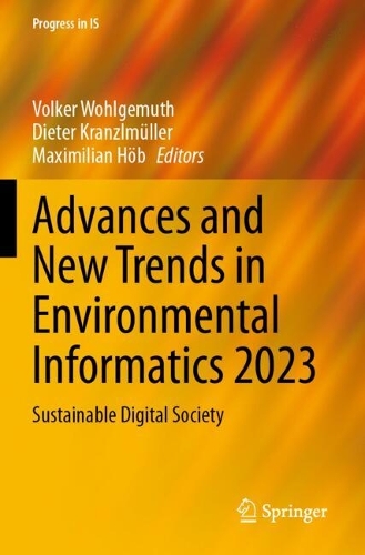Advances and New Trends in Environmental Informatics 2023: Sustainable Digital Society.