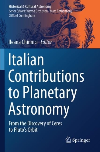 Italian Contributions to Planetary Astronomy: From the Discovery of Ceres to Pluto's Orbit.