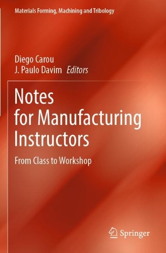 Notes for Manufacturing Instructors: From Class to Workshop.