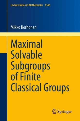 Maximal Solvable Subgroups of Finite Classical Groups.