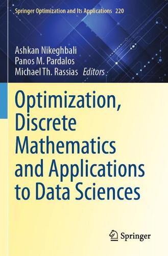 Optimization, Discrete Mathematics and Applications to Data Sciences.