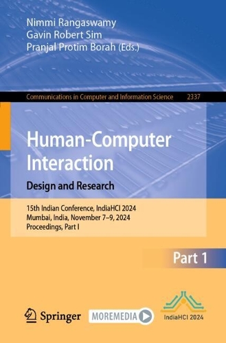 Human-Computer Interaction. Design and Research: 15th Indian Conference, IndiaHCI 2024, Mumbai, India, November 7-9, 2024, Proceedings, Part I.