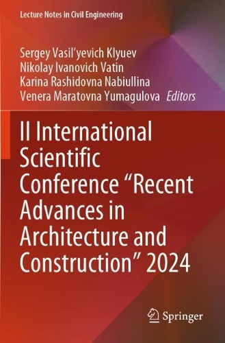 II International Scientific Conference "Recent Advances in Architecture and Construction" 2024.