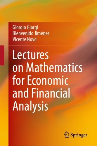 Lectures on Mathematics for Economic and Financial Analysis.