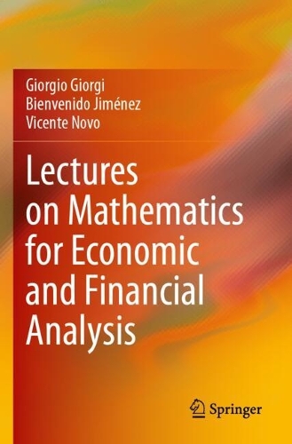 Lectures on Mathematics for Economic and Financial Analysis.