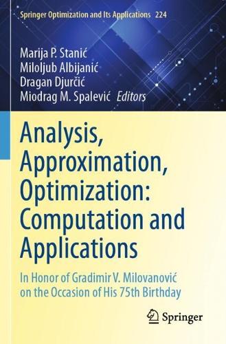 Analysis, Approximation, Optimization
