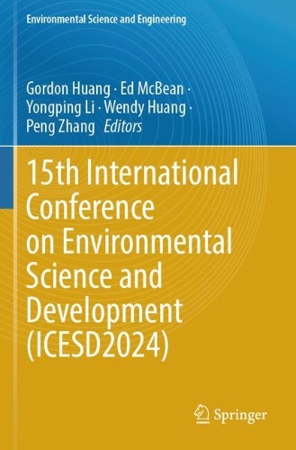 15th International Conference on Environmental Science and Development (ICESD2024).