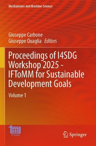 Proceedings of I4SDG Workshop 2025 - IFToMM for Sustainable Development Goals: Volume 1.