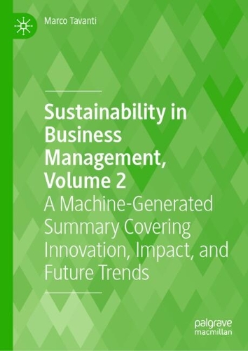 Sustainability in Business Management. Volume 2
