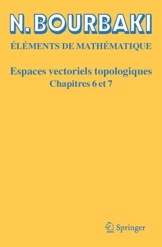 Espaces vectoriels topologiques