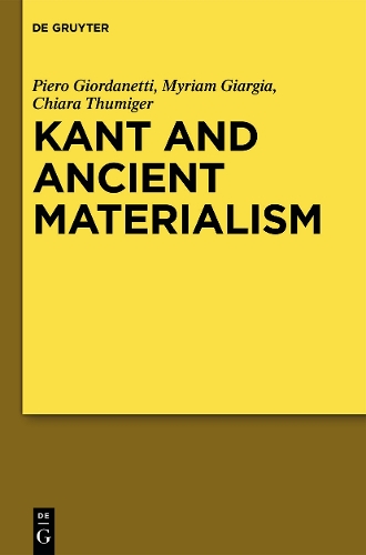 Kant and Ancient Materialism.