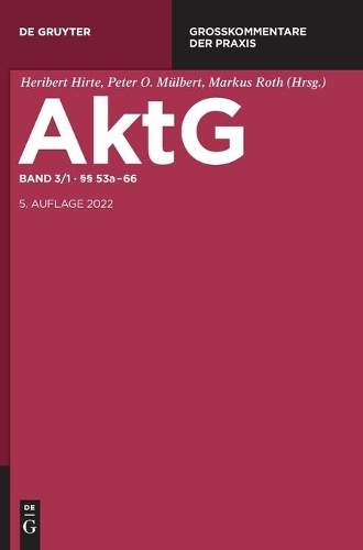 Aktiengesetz. Grosskommentar.