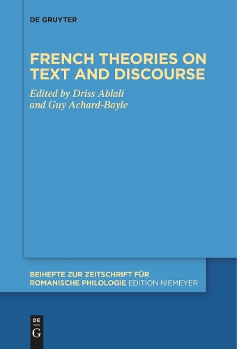 French theories on text and discourse.
