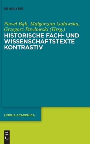 Historische Fach- und Wissenschaftstexte konstrastiv.