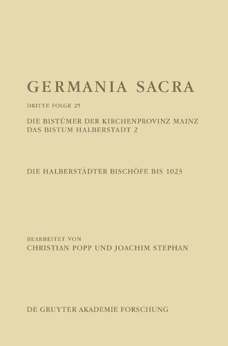 Die Bistuemer der Kirchenprovinz Mainz. Das Bistum Halberstadt 2