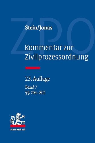 Kommentar zur Zivilprozessordnung. Bd. 7.