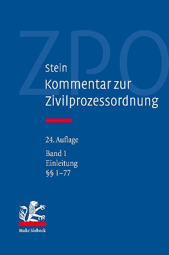Kommentar zur Zivilprozessordnung. Band 1.