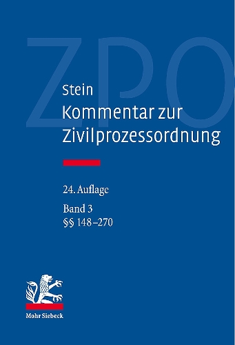 Kommentar zur Zivilprozessordnung. Band 3.