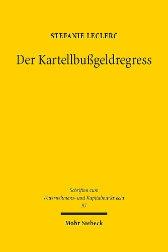 Der Kartellbussgeldregress