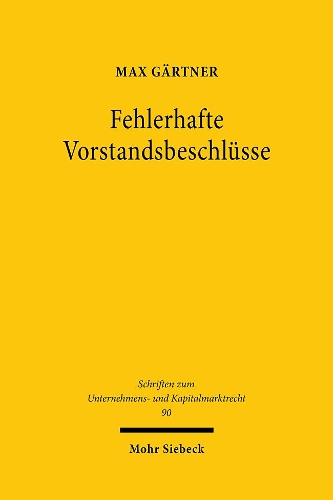 Fehlerhafte Vorstandsbeschluesse