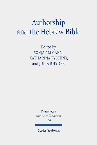 Authorship and the Hebrew Bible.