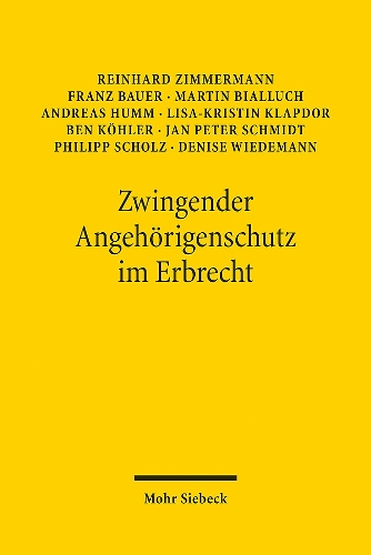 Zwingender Angehoerigenschutz im Erbrecht