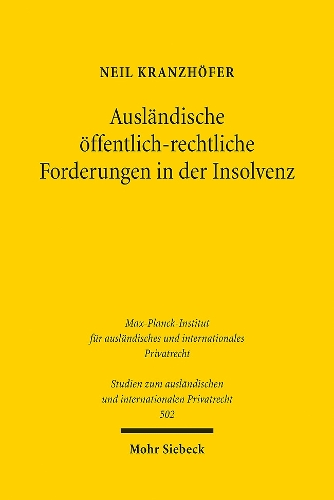Auslaendische oeffentlich-rechtliche Forderungen in der Insolvenz