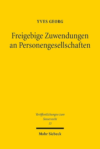 Freigebige Zuwendungen an Personengesellschaften