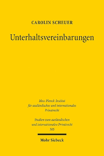 Unterhaltsvereinbarungen