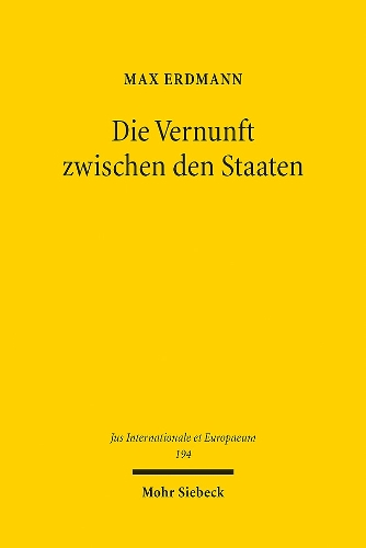 Die Vernunft zwischen den Staaten