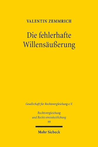 Die fehlerhafte Willensaeusserung