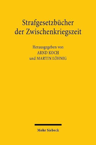 Strafgesetzbuecher der Zwischenkriegszeit.