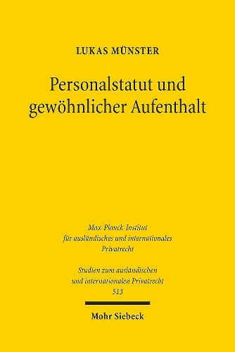 Personalstatut und gewoehnlicher Aufenthalt