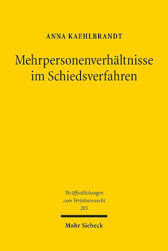 Mehrpersonenverhaeltnisse im Schiedsverfahren