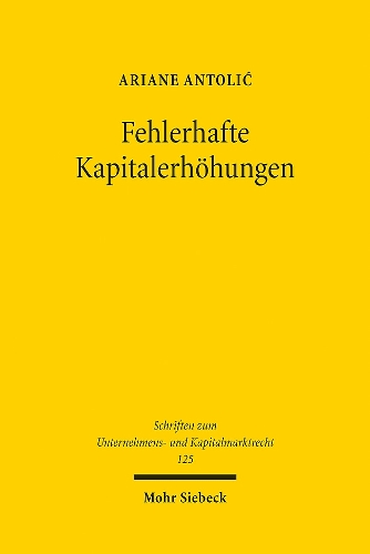 Fehlerhafte Kapitalerhoehungen