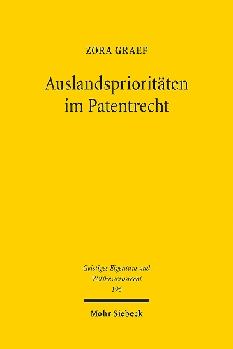 Auslandsprioritaeten im Patentrecht