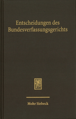 Entscheidungen des Bundesverfassungsgerichts: Band 167.