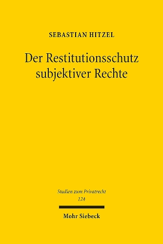 Der Restitutionsschutz subjektiver Rechte.